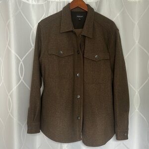 Men's Brown shirt Jacket XL